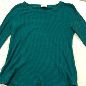 Green long sleeve with lines